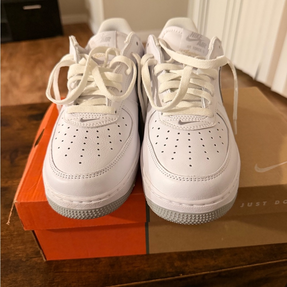 Nike White Low-Top Leather Sneakers